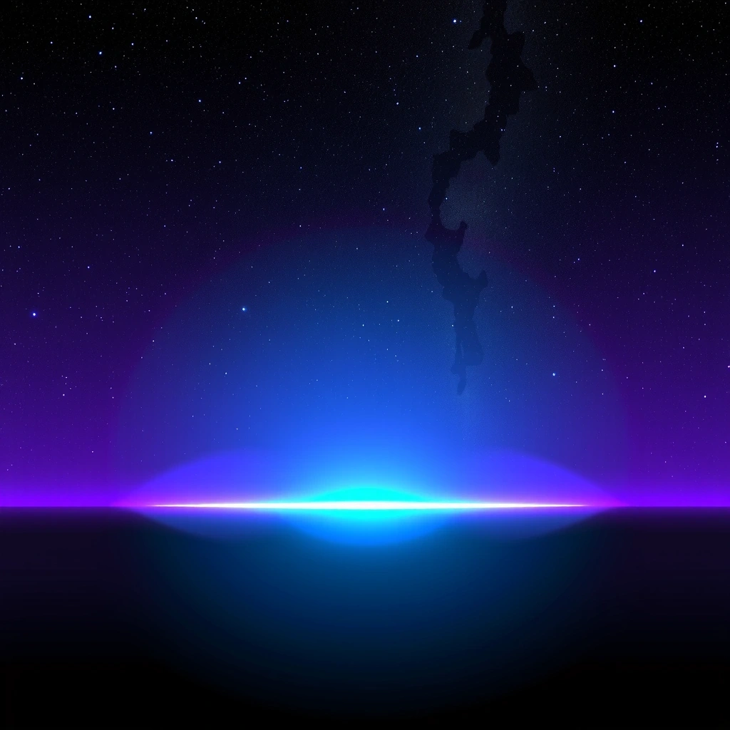 Fondo espacial profundo con constelaciones neón