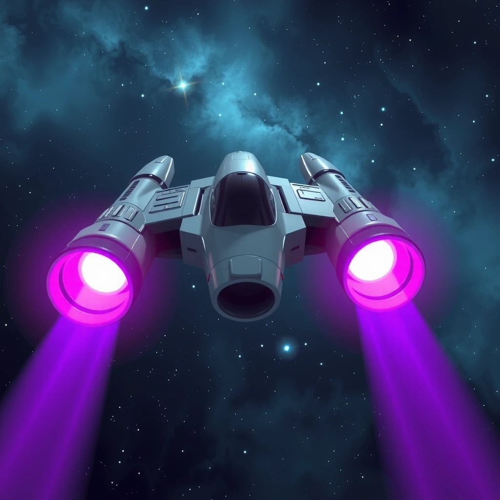 Nave espacial futurista